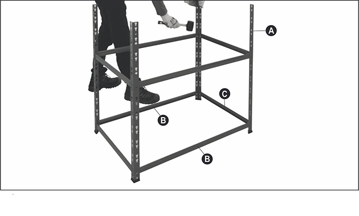 Kệ sắt V lỗ